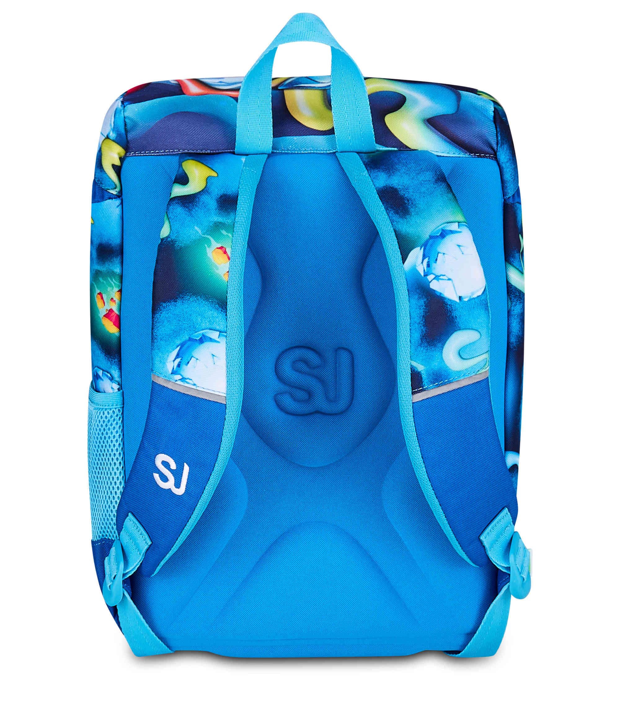 SJ GANG STYLE JAM GANG Zaino Scuola Primino SPACE RIDE, Blu, 20L, Monoscomparto, Doppia tasca frontale, Tasca portaborraccia, Applicazione Astronauta 3D, Scuola elementare, Bambino | Scuola Primaria/Elementare, Monoscomparto, Doppia tasca frontale, Tasca