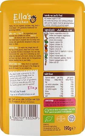 Ella's Kitchen Stage 3 from 10 Months Organic Chicken Casserole 190 g (Pack of 7)