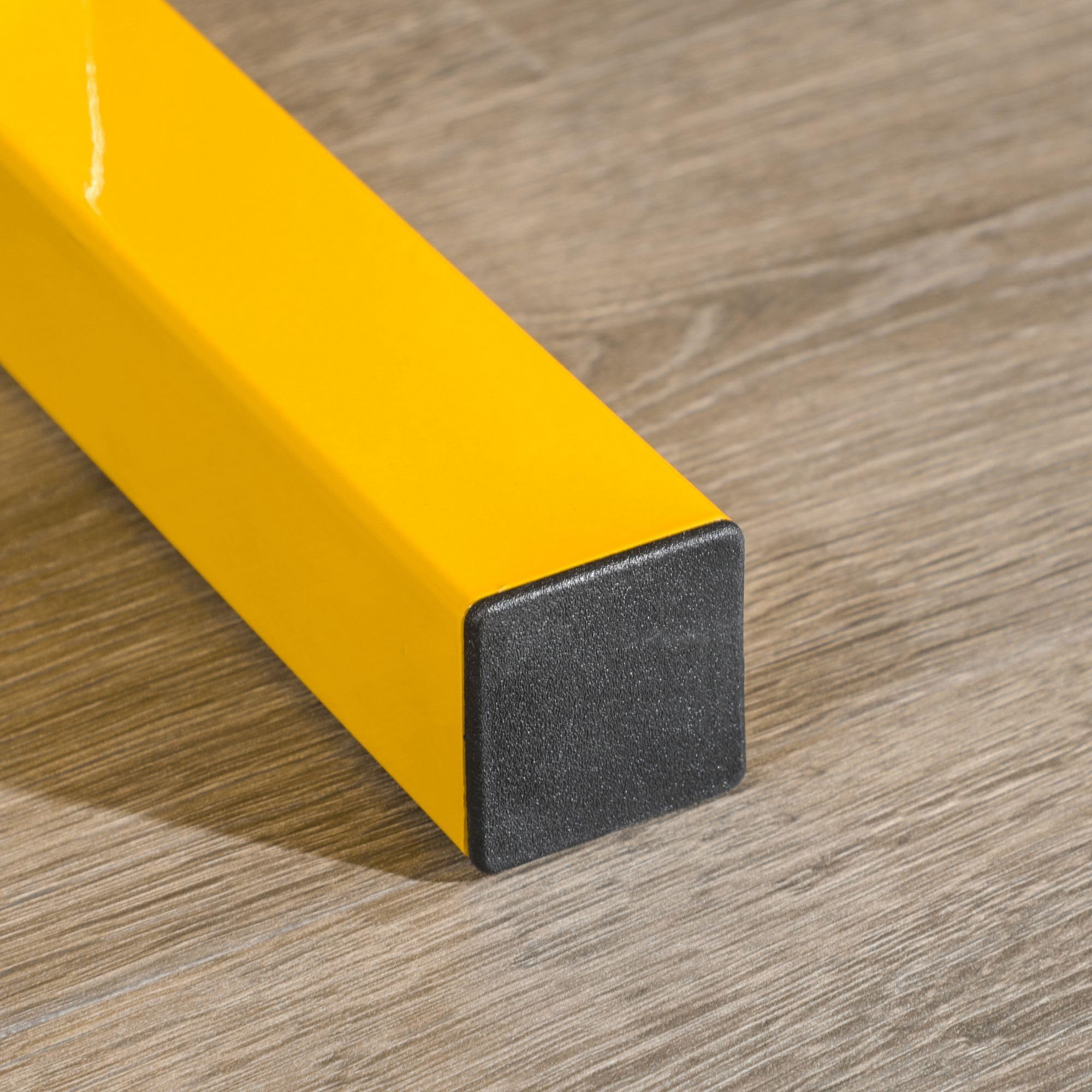 SPORTNOW Supporto per manubri a 2 livelli, supporto per bilanciere fino a 270 kg, supporto per sollevamento pesi, allenamento di forza, acciaio, giallo, nero, 92,5 x 50,5 x 80,5 cm