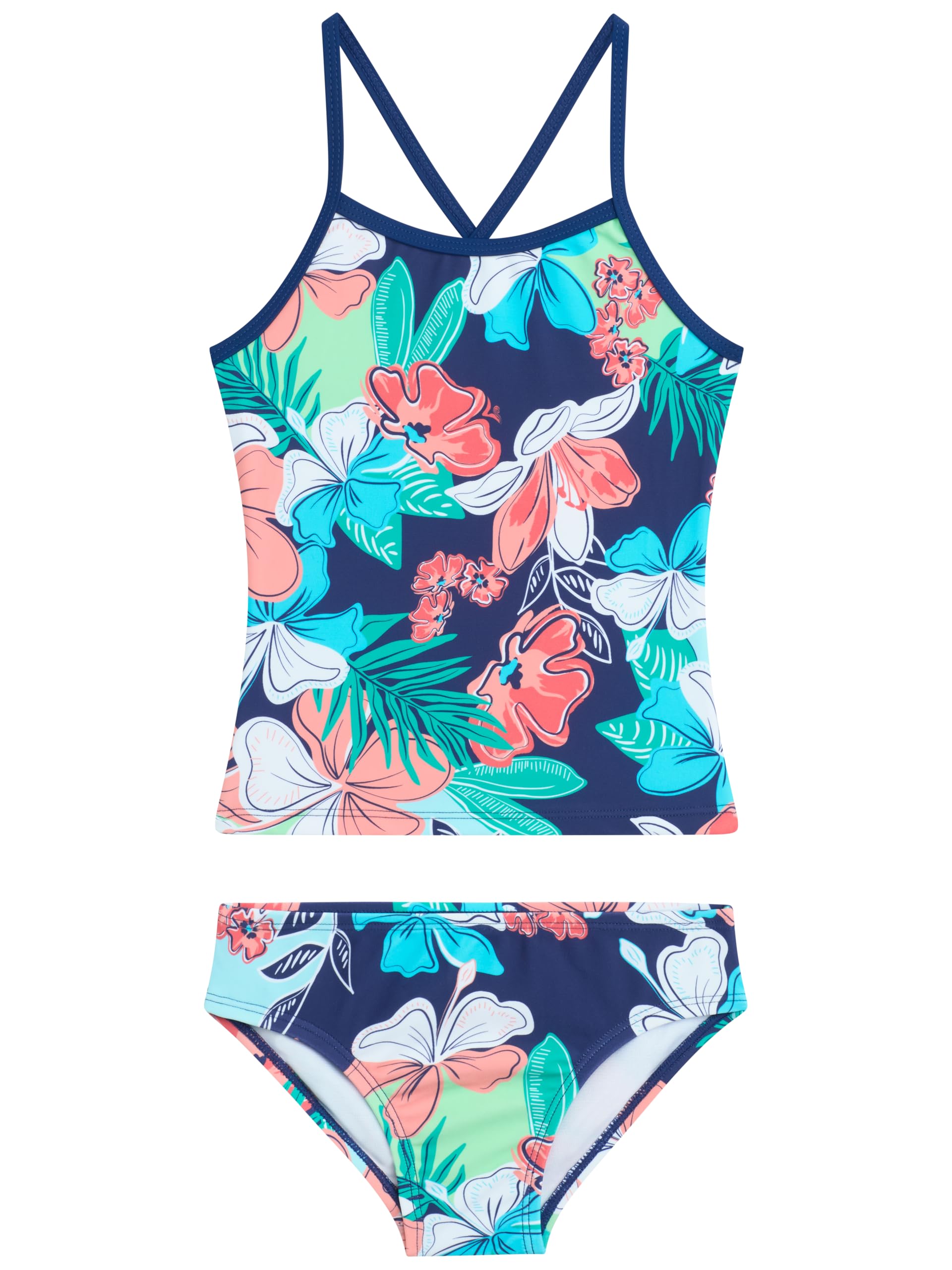 Kanu Surf Girls' Melanie Beach Sport 2-Piece UPF 50+ Banded Tankini