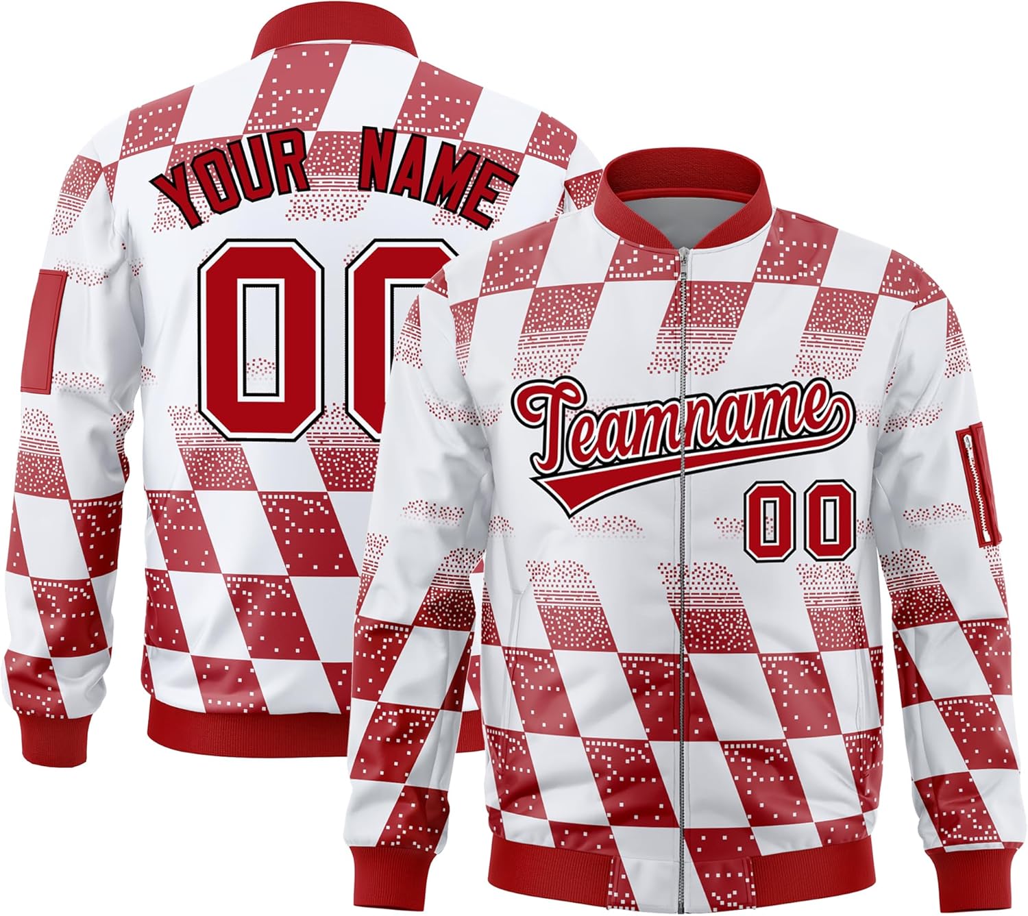 KXK Custom Varsity Jacket for Men Women Youth,Vintage Lightweight Bomber Coats Personalized Name Number Logo