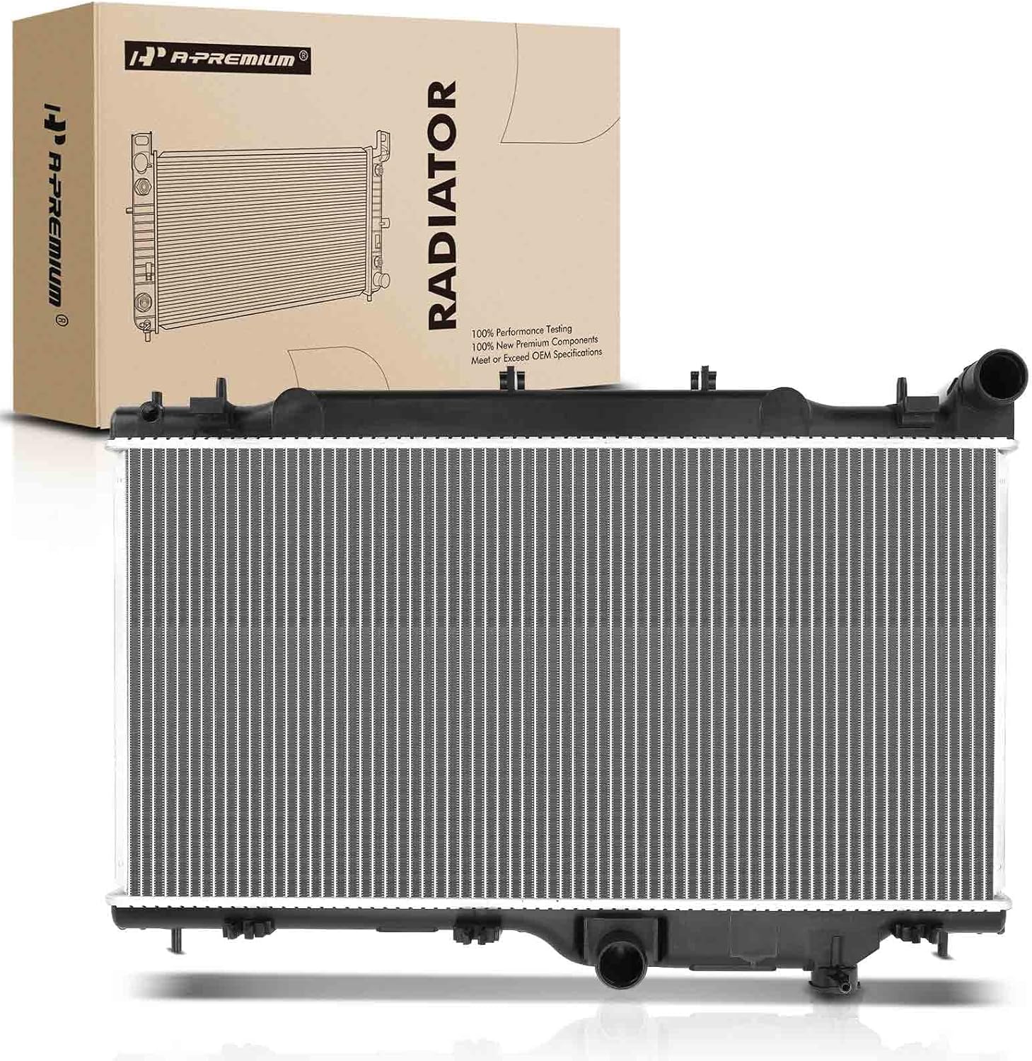 A-Premium Engine Coolant Radiator Assembly Compatible with Subaru Outback Legacy 2015 2016 2017 2018 2019 H4 2.5L