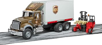 Brother 2828 MACK Granite UPS Logistics Scaled Model Vehicles Multi-Color