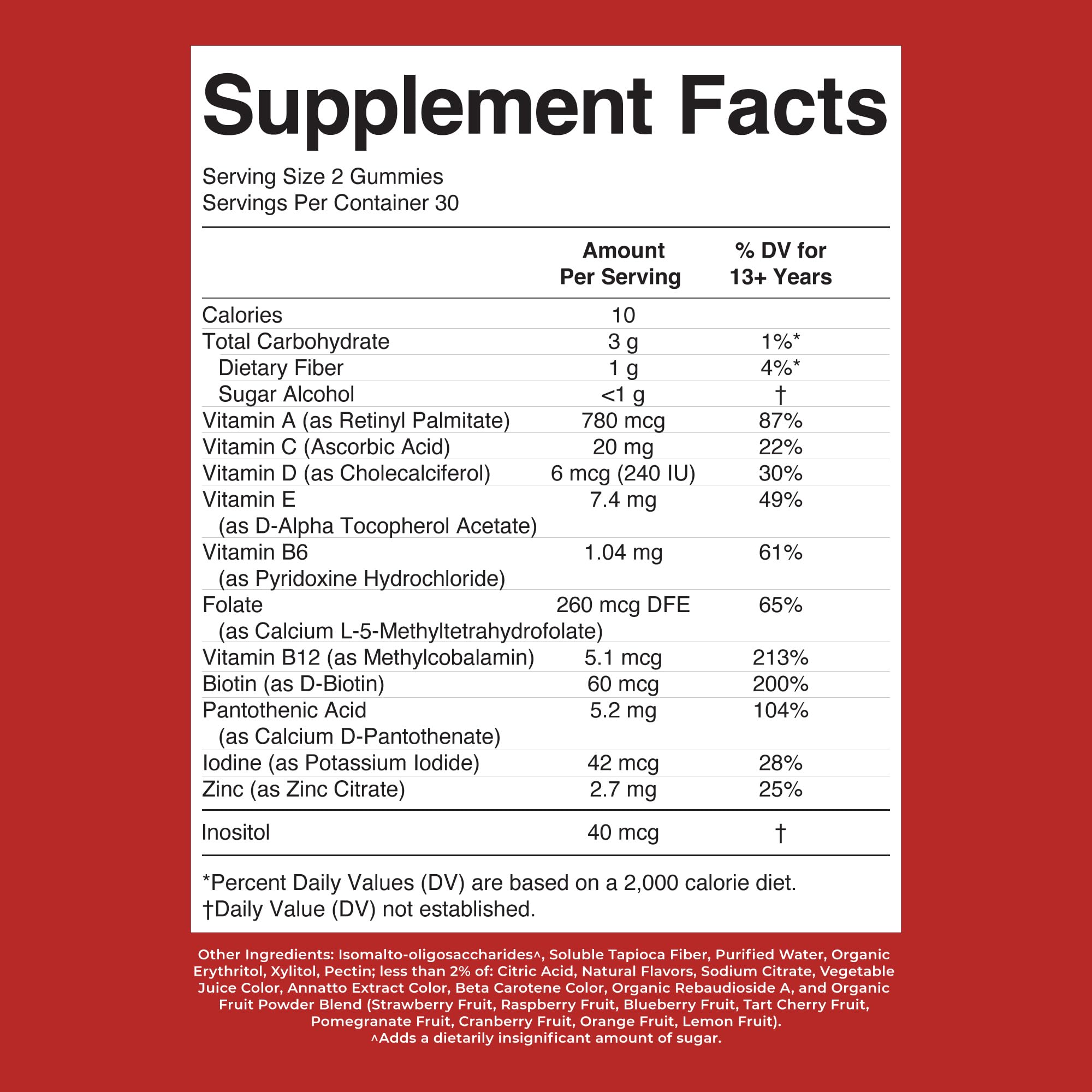 MaryRuth's Teen Multivitamin Gummies, Vegan, Sugar Free, Non-GMO, 60 Count — Amazon image 8