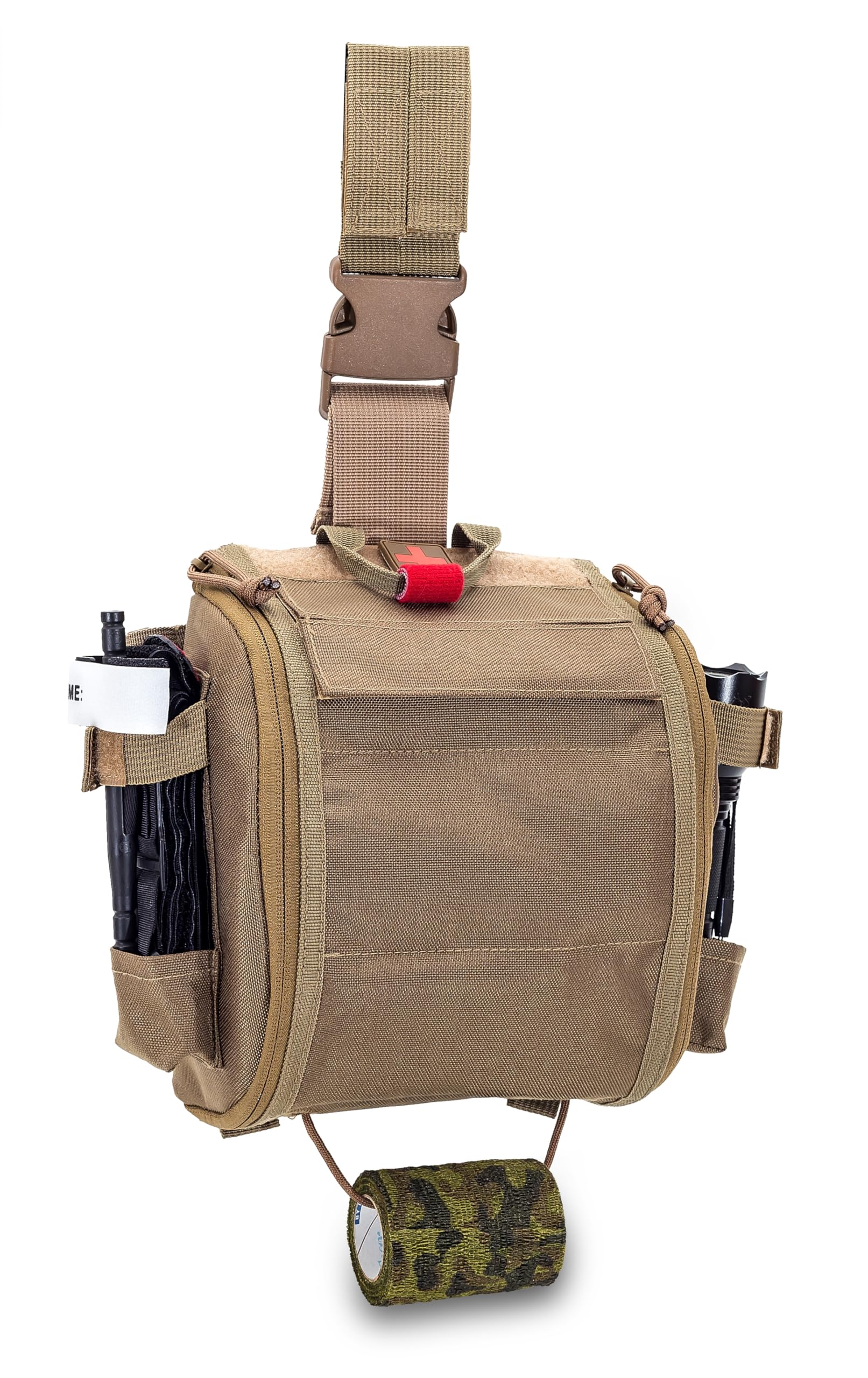 Elite Bags, Quickaid'S Botiquín Paramédico Pernera Molle, Poliamida Marrón Coyote