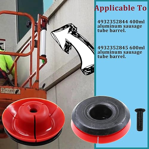 Miniatura 3 de Kit de tornillos de émbolo Milwaukee de repuesto 44-70-0375 de 20 onzas para pistola de grasa de calafateo inalámbrico Milwaukee 2441-20, 2641-20,