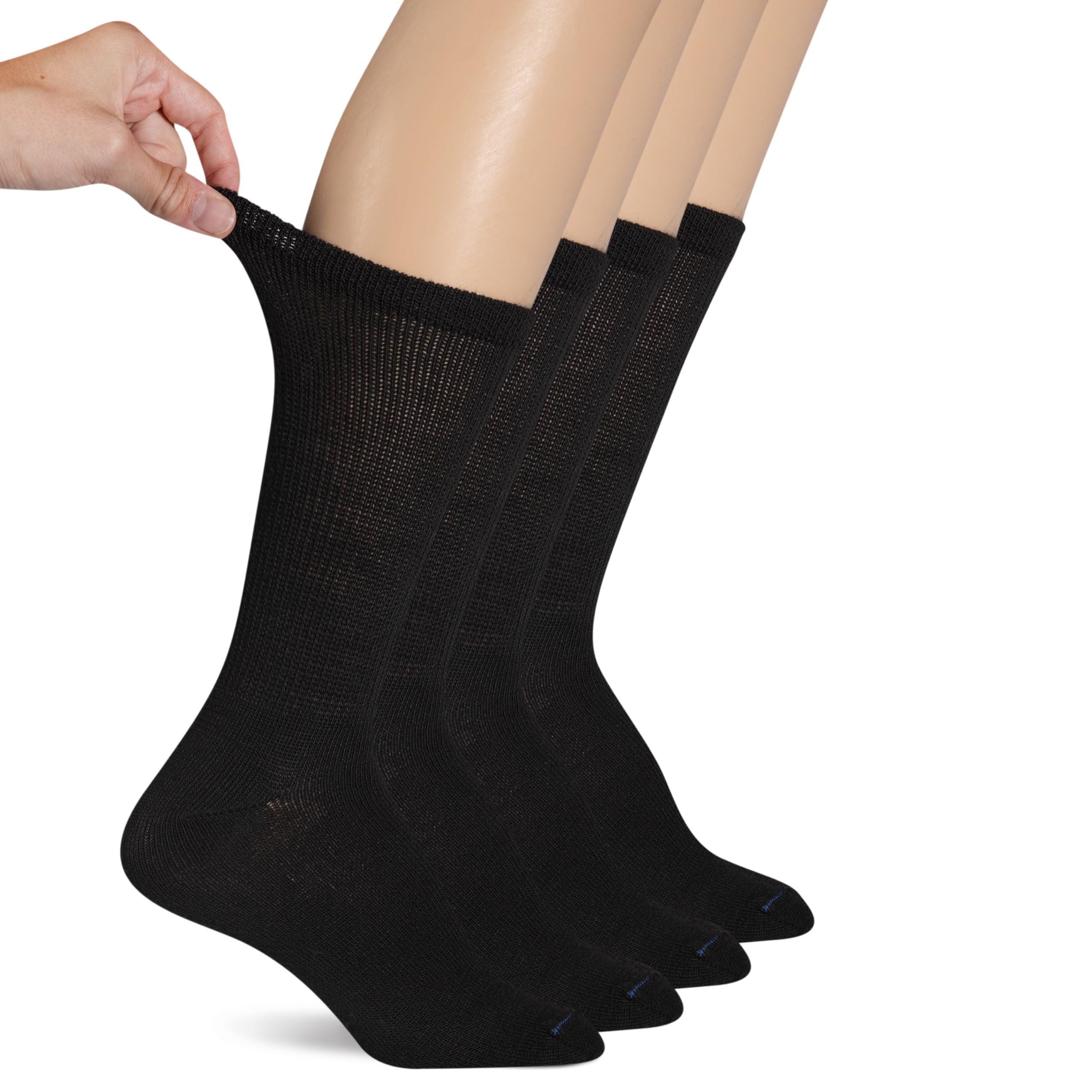 Dr. Scholl'swomens Diabetes & Circulator Socks - 4 & 6 Pair Packs - Non-binding Moisture Management