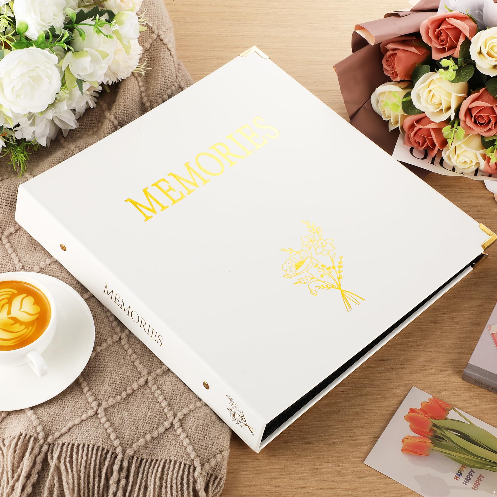 Yexiya Fotoalbum aus PU-Leder, 10,2 x 15,2 cm, 500 Taschen, extra großes Fassungsvermögen, für horizontale und vertikale Fotos, Familie, Hochzeitstag, Reisen, Fotoalben mit einzigartigen Erinnerungen