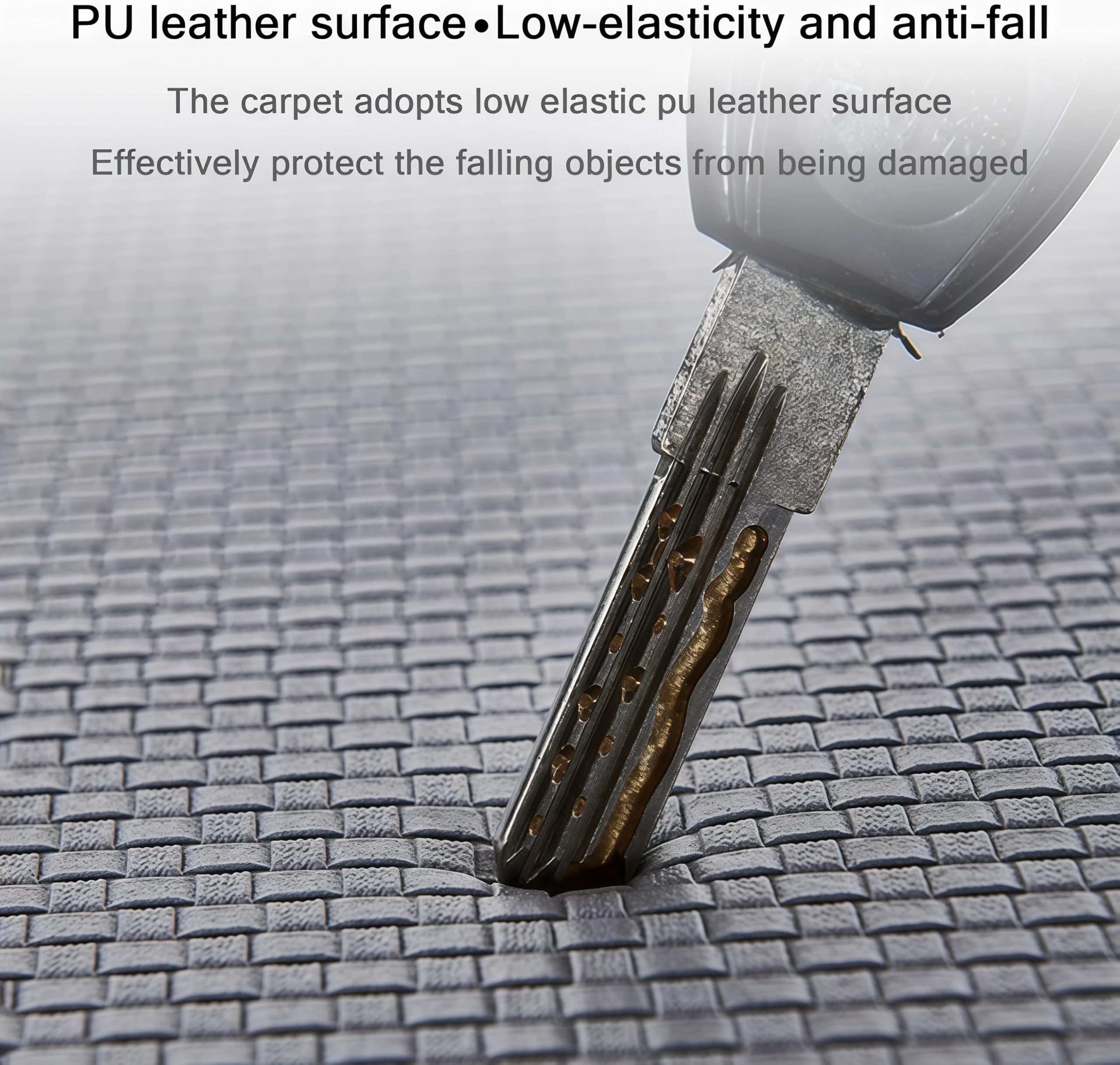 Tapis anti-fatigue en T pour cuisine, maison, bureau, imperméable, antidérapant, facile à nettoyer, tapis de sol épais pour lavabo de buanderie et tapis debout.