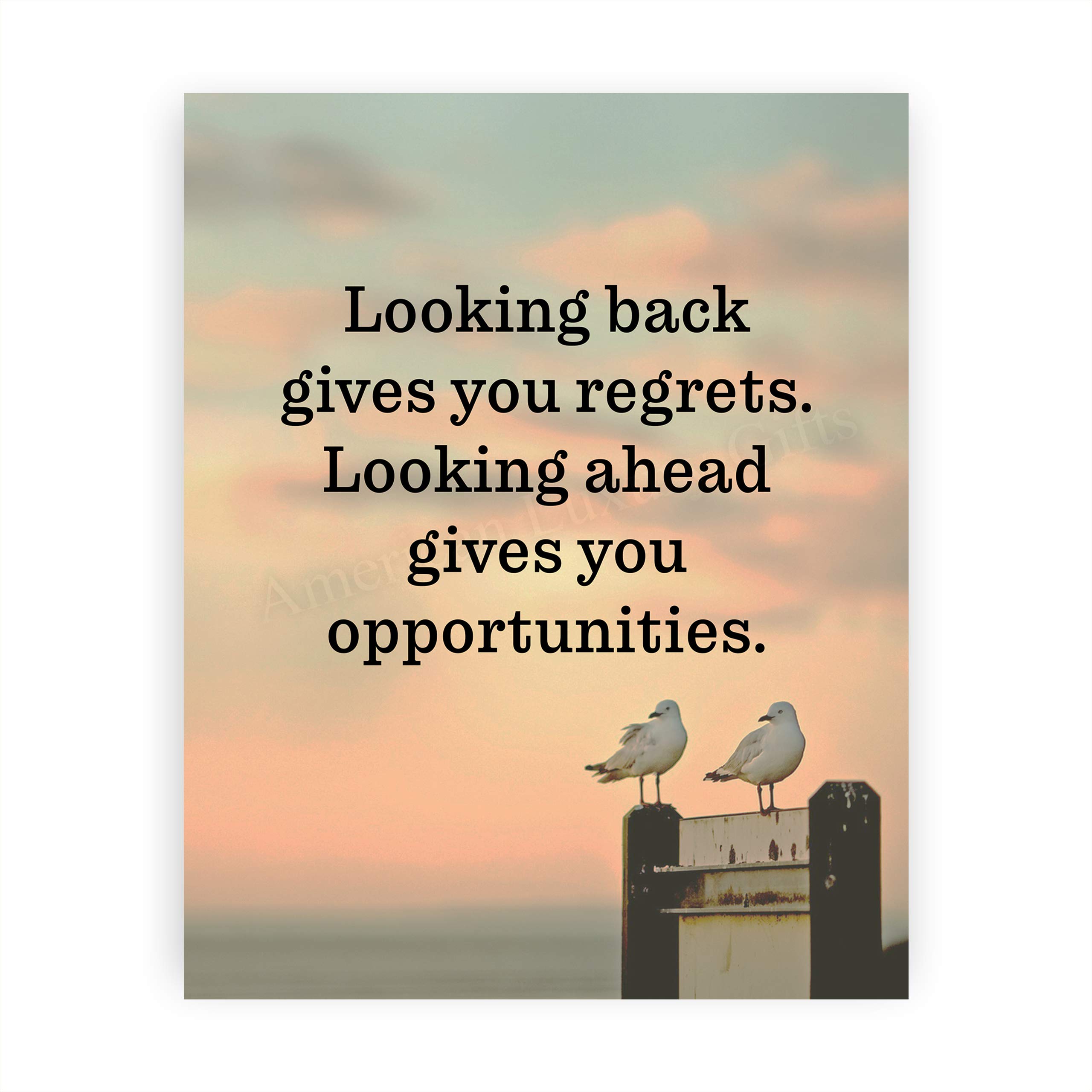 Buy "Looking Ahead Gives You Opportunities" Beach Poster Print8x10