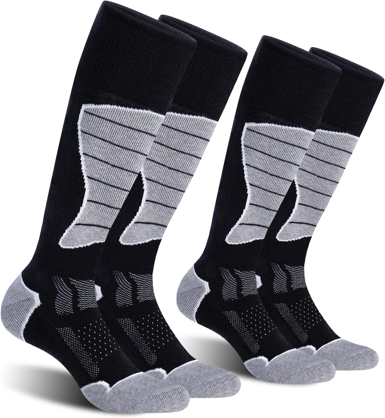 CS CELERSPORT 2/3/4 Pack Ski Socks for Men and Women Skiing, Snowboarding, Winter Performance Socks