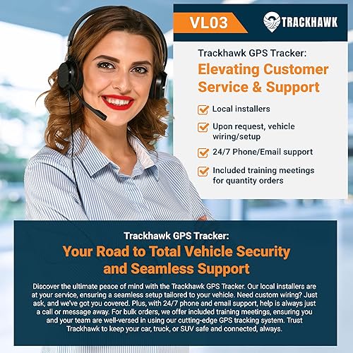 Miniatura 3 de TRACKHAWK Dispositivo de seguimiento GPS con cable para vehículos camiones SUV rastreador GPS oculto para monitoreo de ubicación en tiempo real