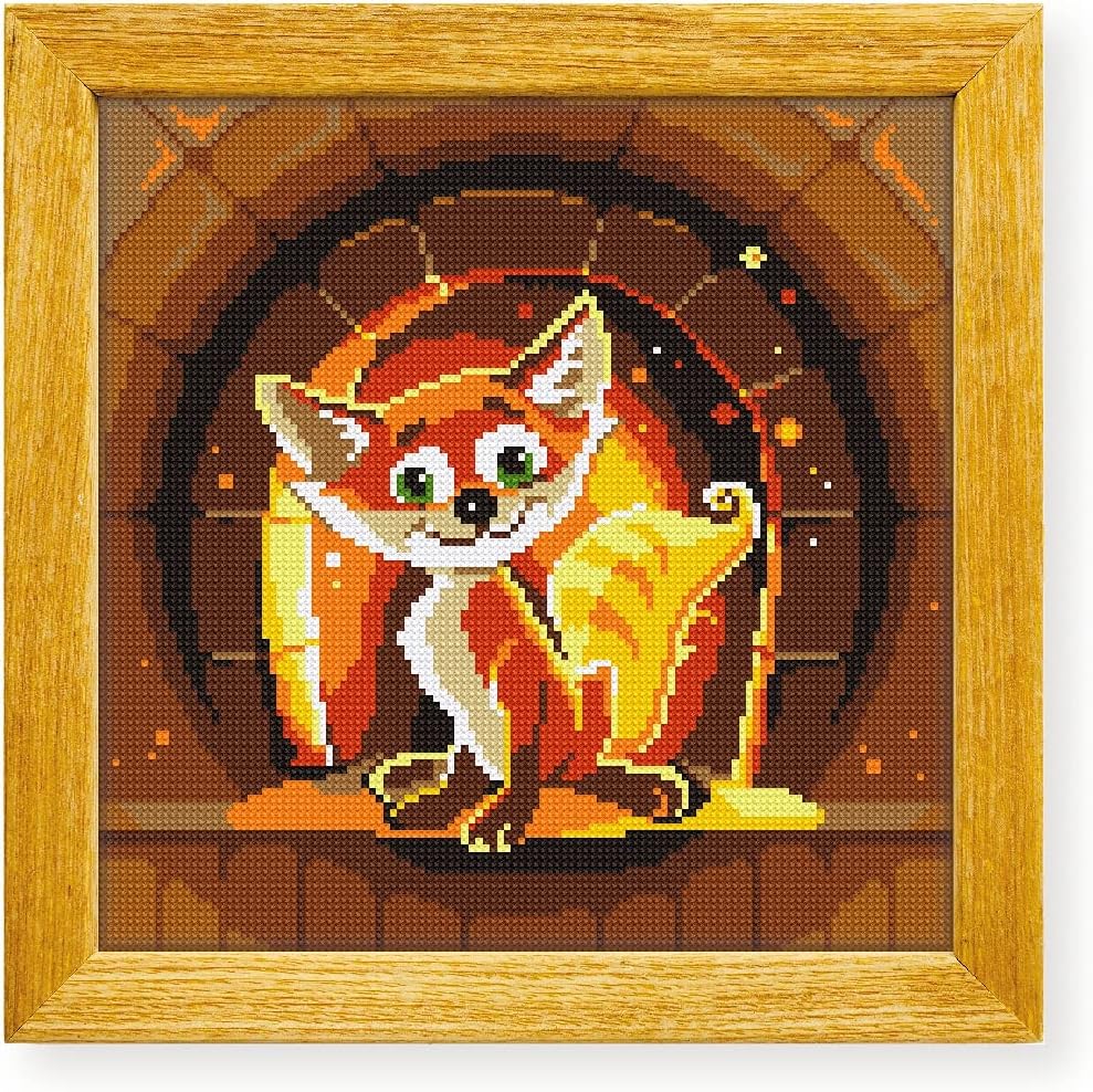 Awesome Pattern Studio Firefox DS025, Diamond Painting Kit, Diamond Art Kits for Adults, Full Drill 5D Diamond Dots Kits. All Items Included.
