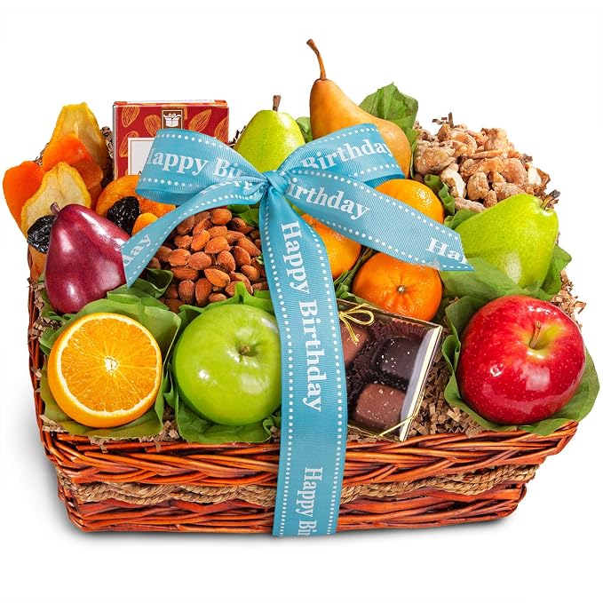 Amazon.com: Happy Birthday Orchard Delight Fruit and Gourmet Gift ...