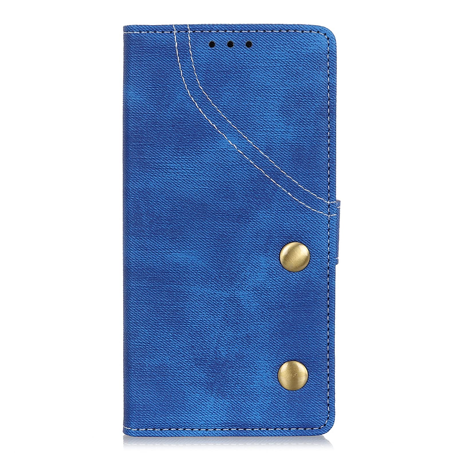 Cuero Funda para Sony Xperia 1 V/Xperia 10 V, Anti-Huella Flip Billetera Magnético Anti-Choques Estuche,Azul,Xperia 10 V