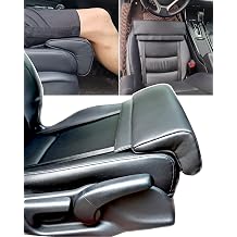 Car Leg Extender Leg Support for Driving, Car Front Seat Thigh Extender Support Cushions, Adjustable Length/Height/Angle Leg Rest Pillow for Cars Office Black