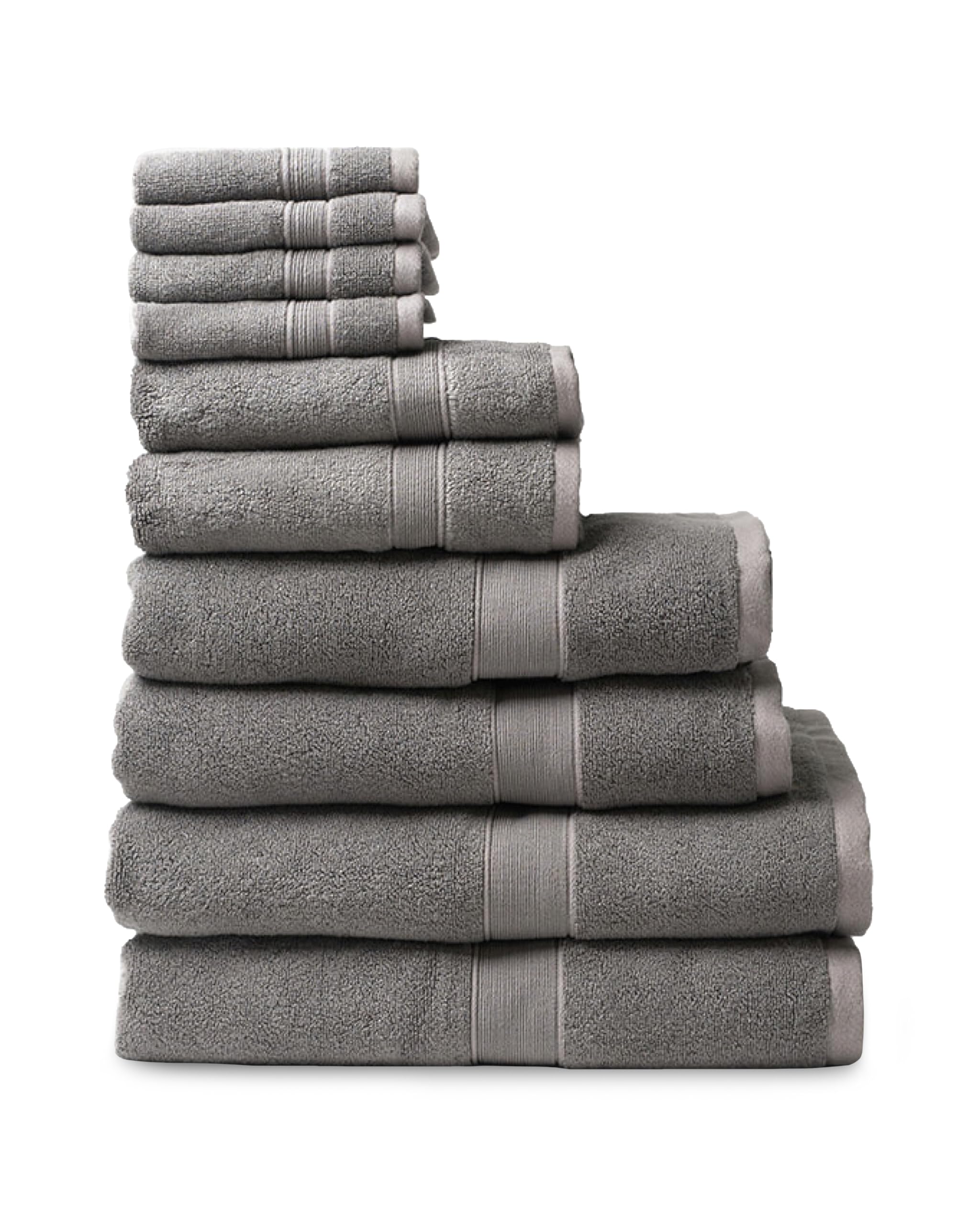 Cozy Earth Complete Luxe Bath Bundle - 60 Cotton 40 Viscose from Bamboo - Quick Dry Plush Cotton