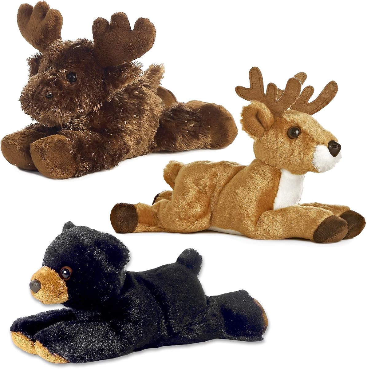 Aurora Bundle Deer Maxamoose y Black Bear Woodland Forest Mini Flopsies