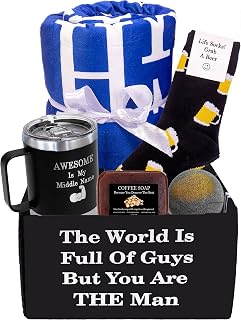 Get Well Soon Gifts for Men - The Perfect Care Package for Men and Get Well Gifts for Men After Surgery. Ideal Inspirational Gift Baskets for Men, Just Because Encouragement Gift Box for Men
