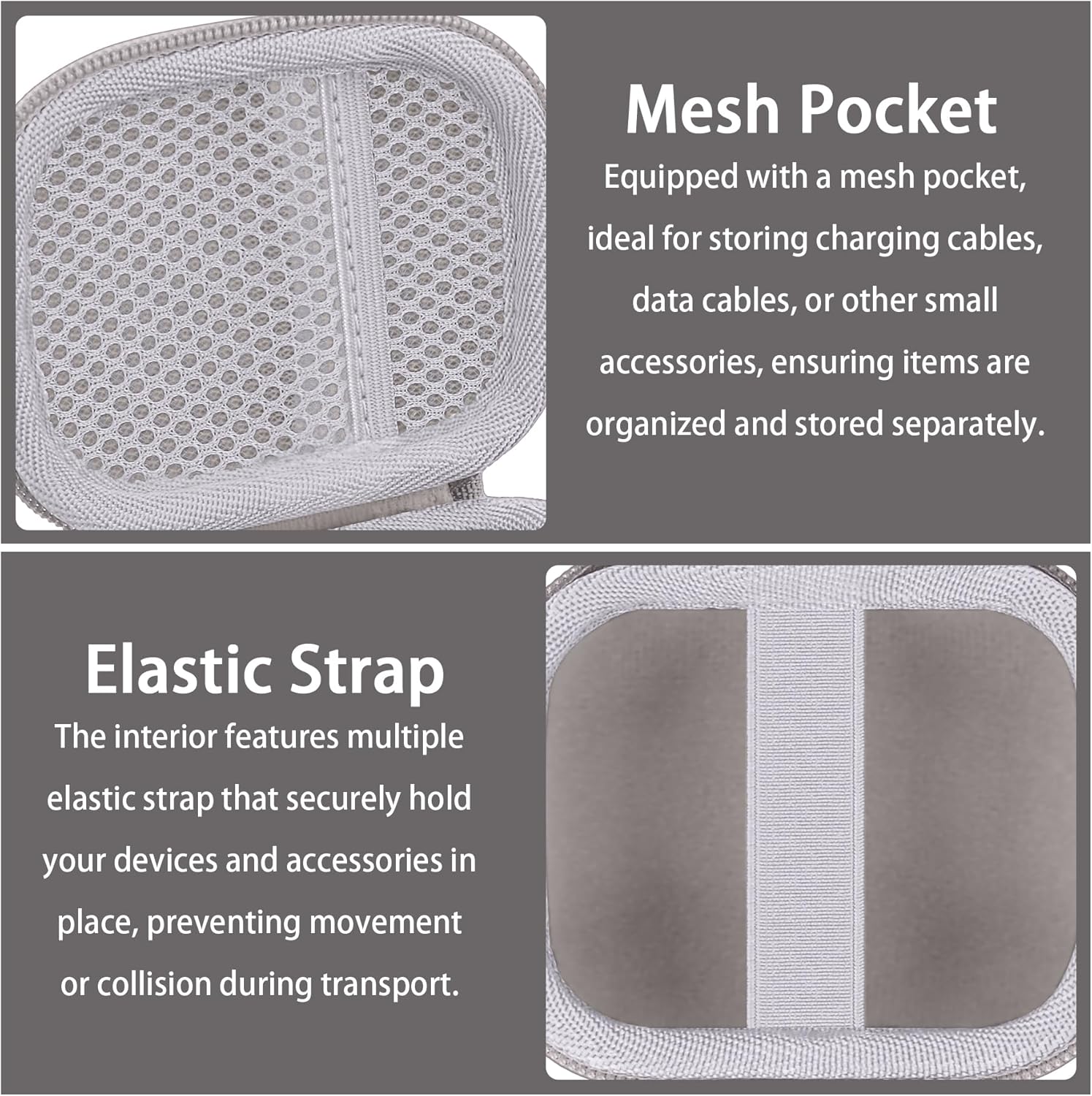 co2CREA Hard Case for Beats Powerbeats Pro 2 with Carabiner Clip, Shockproof Earbuds Storage Box – Protective Travel Cover for Powerbeats Pro 2 Wireless Bluetooth Earbuds (Quick Sand Case) - Image 3