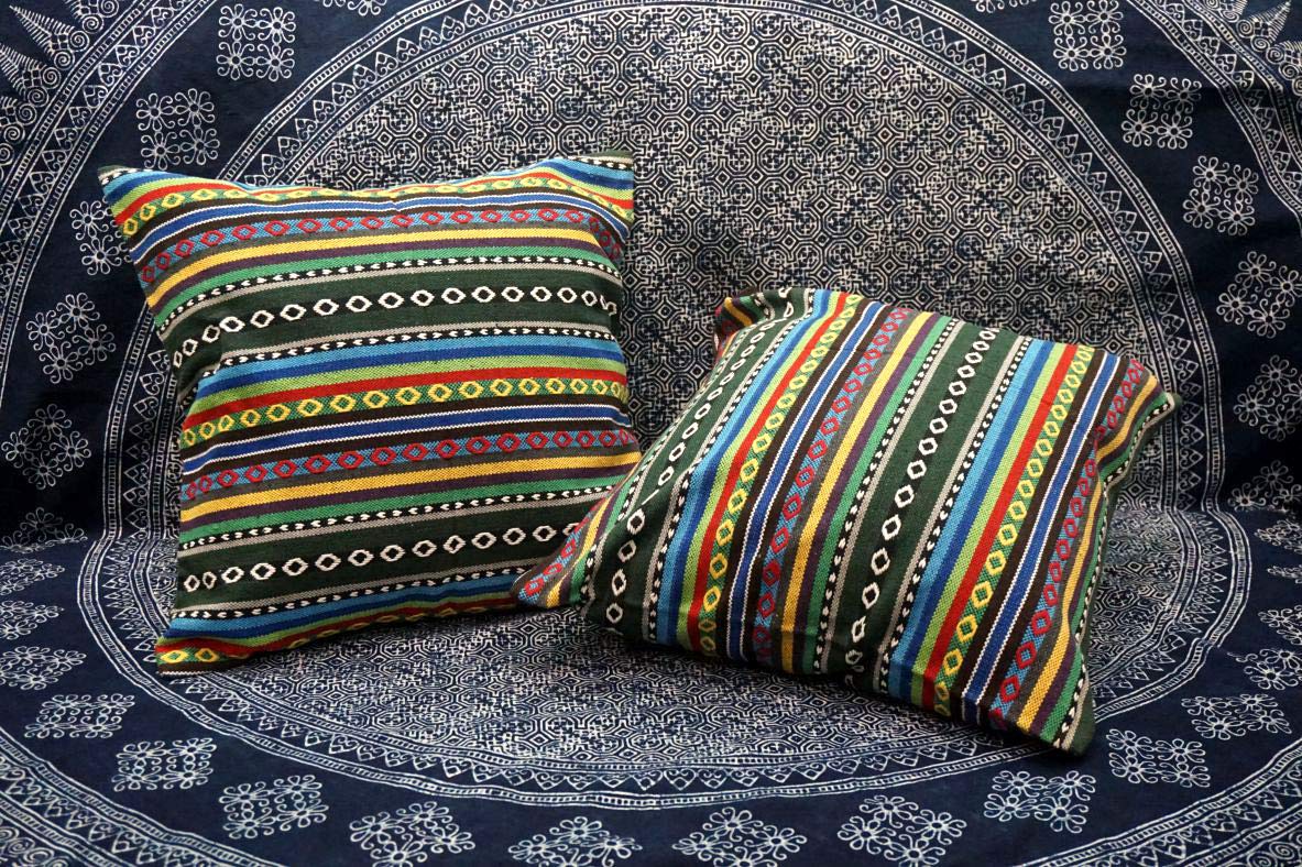 ハンドメイド　モザイククッションカバー Amazon.co.jp: ハンドメイドのクッションカバーセット 43x46cm 柄が