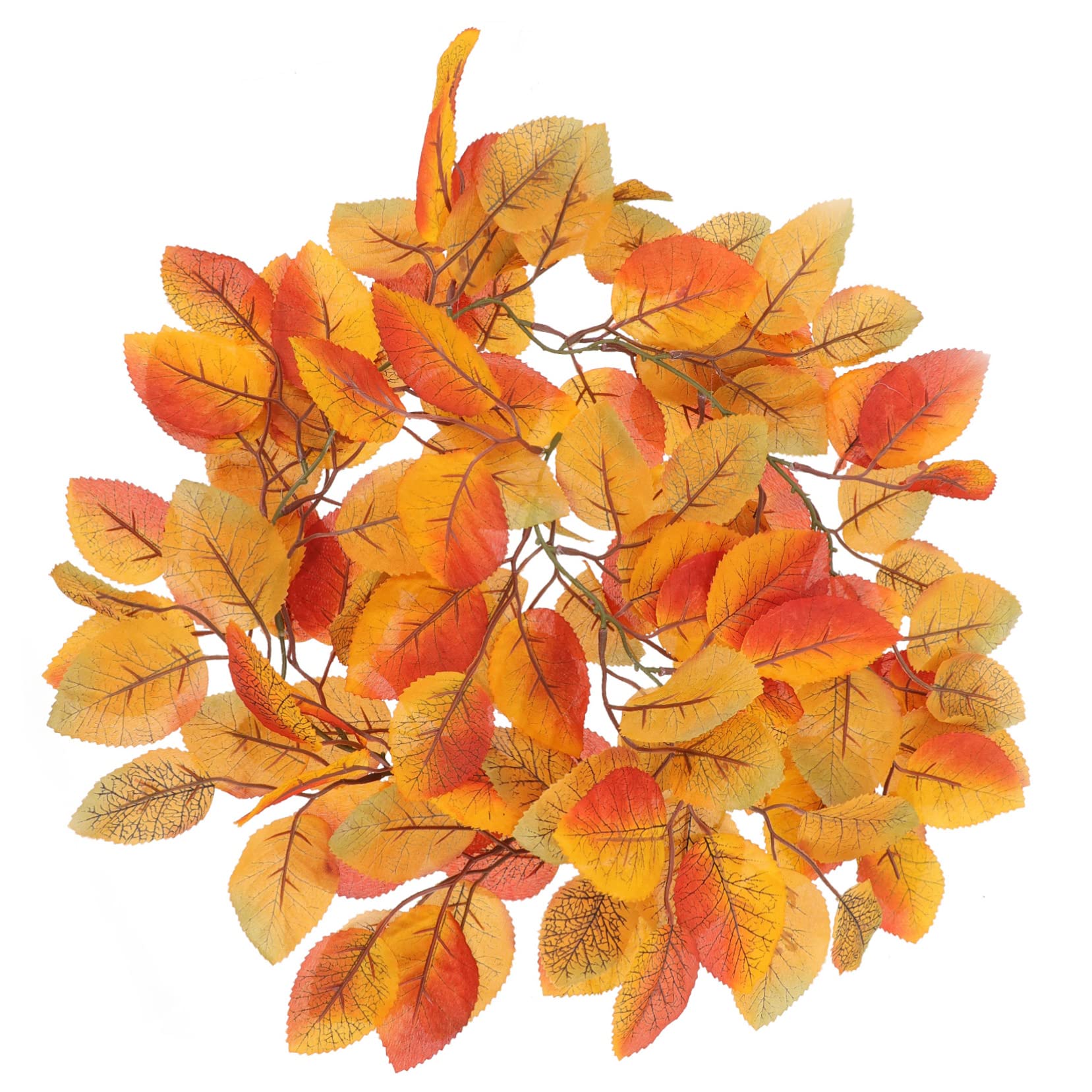 TOPBATHY 3st Dekoratives Rattan Thanksgiving-türkranz Künstliche Girlande Aus Ahornblättern Girlande Aus Magnolienblättern Herbstlaub Herbst Magnolienblatt Herbstblätter Plastik