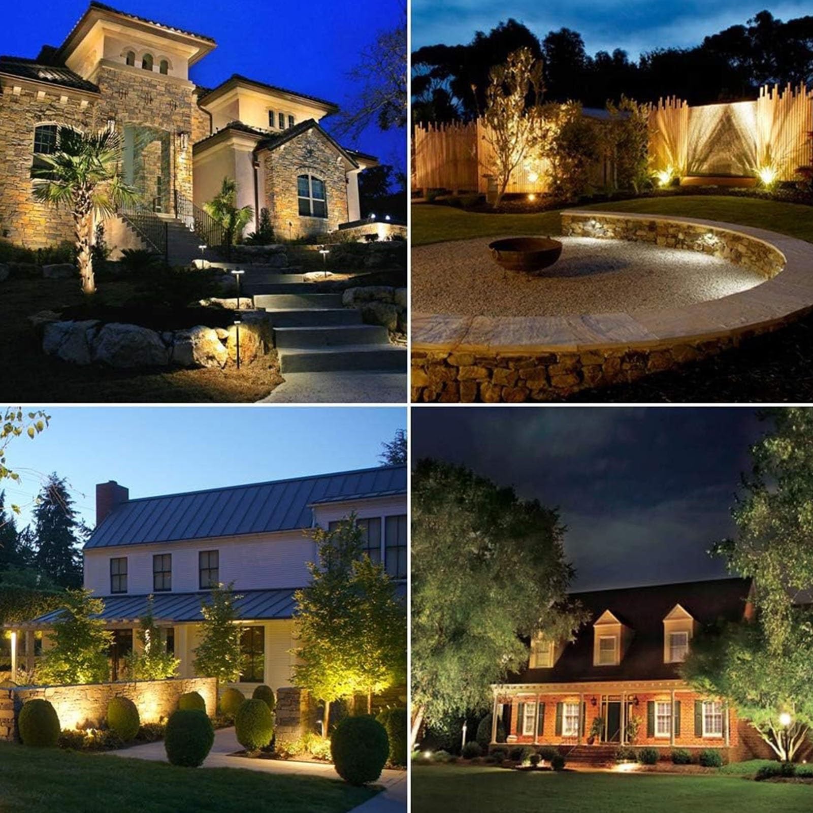 Lámpara enterrada for exteriores - Luces LED de paisaje for el suelo, Downlight LED de acero inoxidable resistente al agua IP65, luz LED for estanque AC85-265V, focos LED rectangulares, for jardín, cé