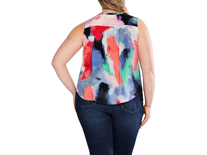Plus Size Abstract Art Tank - Image 1
