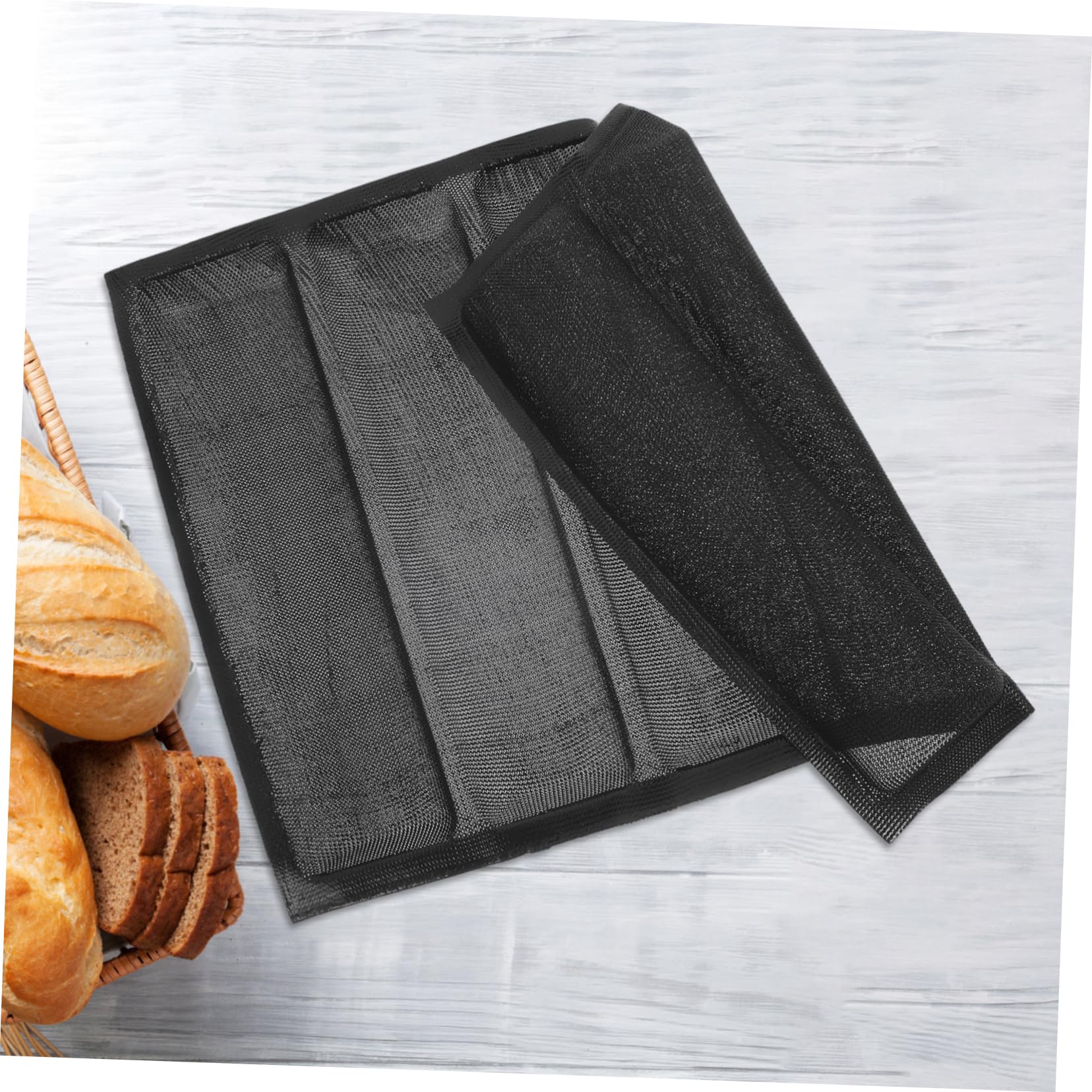 Ciieeo Molde Para Baguette Bandeja Para Hornear Molde Para Pan Molde De Pan Francés Para Hornear Moldes Para Pan Para Horno Moldes De Silicona Para Gel De Sílice Black