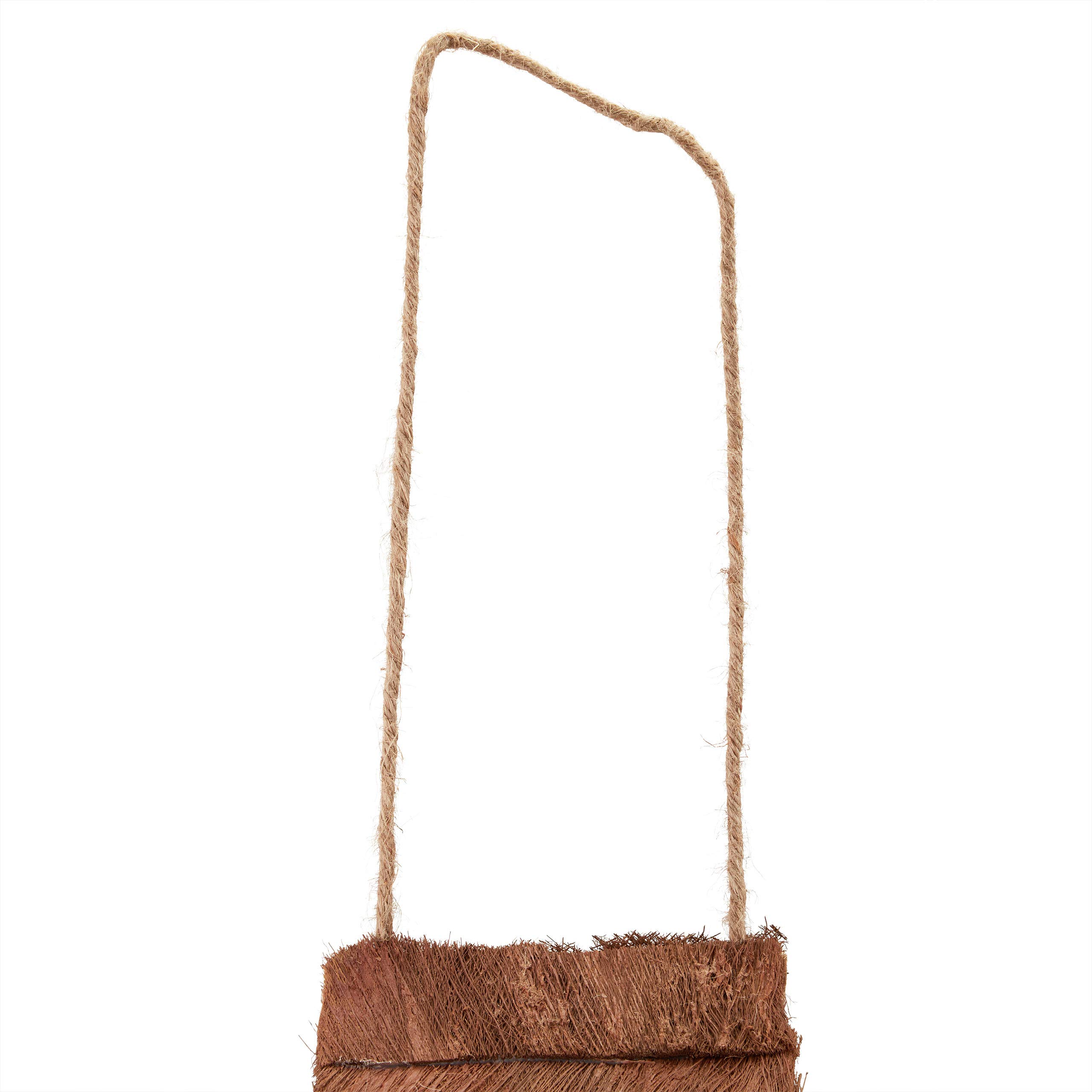 relaxdays Casetta per Uccelli, Realizzata a Mano, in Legno, Decorazione per Balcone & Giardino, 15x12x15 cm, Naturale