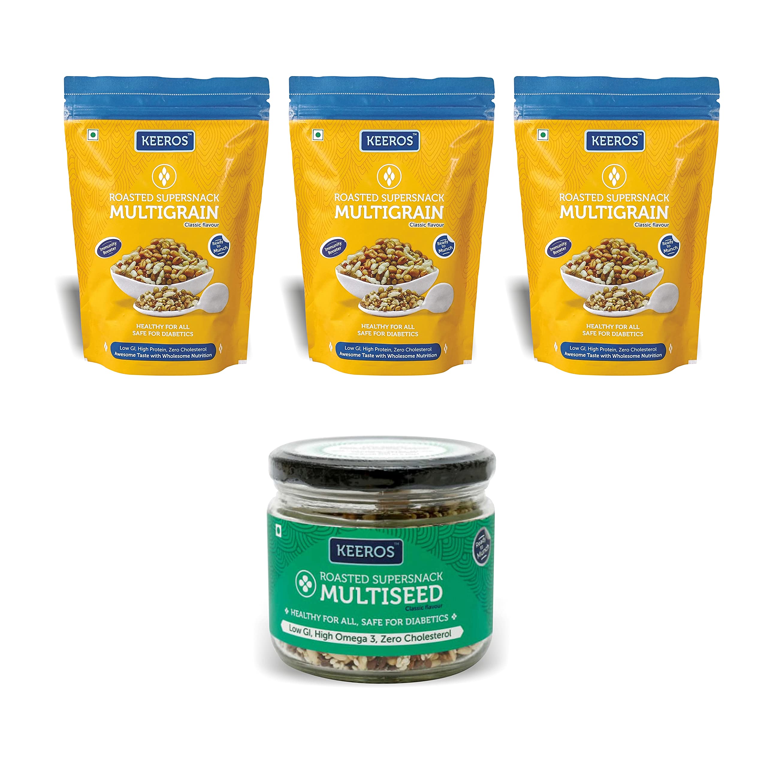 Keeros Multiseed & Multigrain Roasted Supersnacks (Combo of 3x400g + 200g)-picture-11