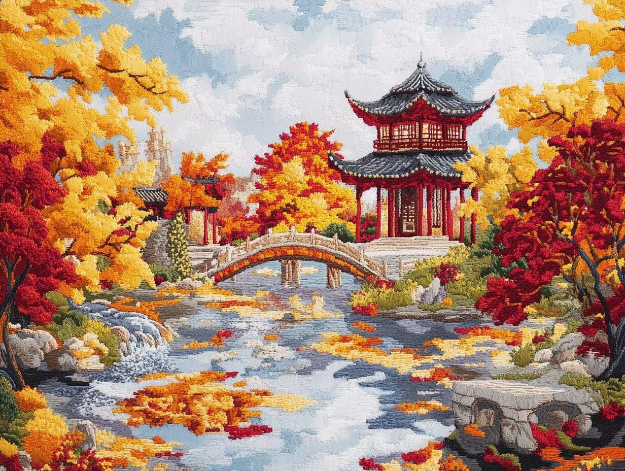 Pintura por números adultos Japón quita el estrés con este kit de lienzo fácil sin marco 8