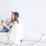 Câble Micro USB de 15 pi avec charge rapide 3A, extra long et extrêmement durable, cordon de charge tressé en nylon pour Galaxy S7/S6/J8/J7 Note 5, Kindle, LG, PS4, caméra, Xbox One et plus (Rouge)