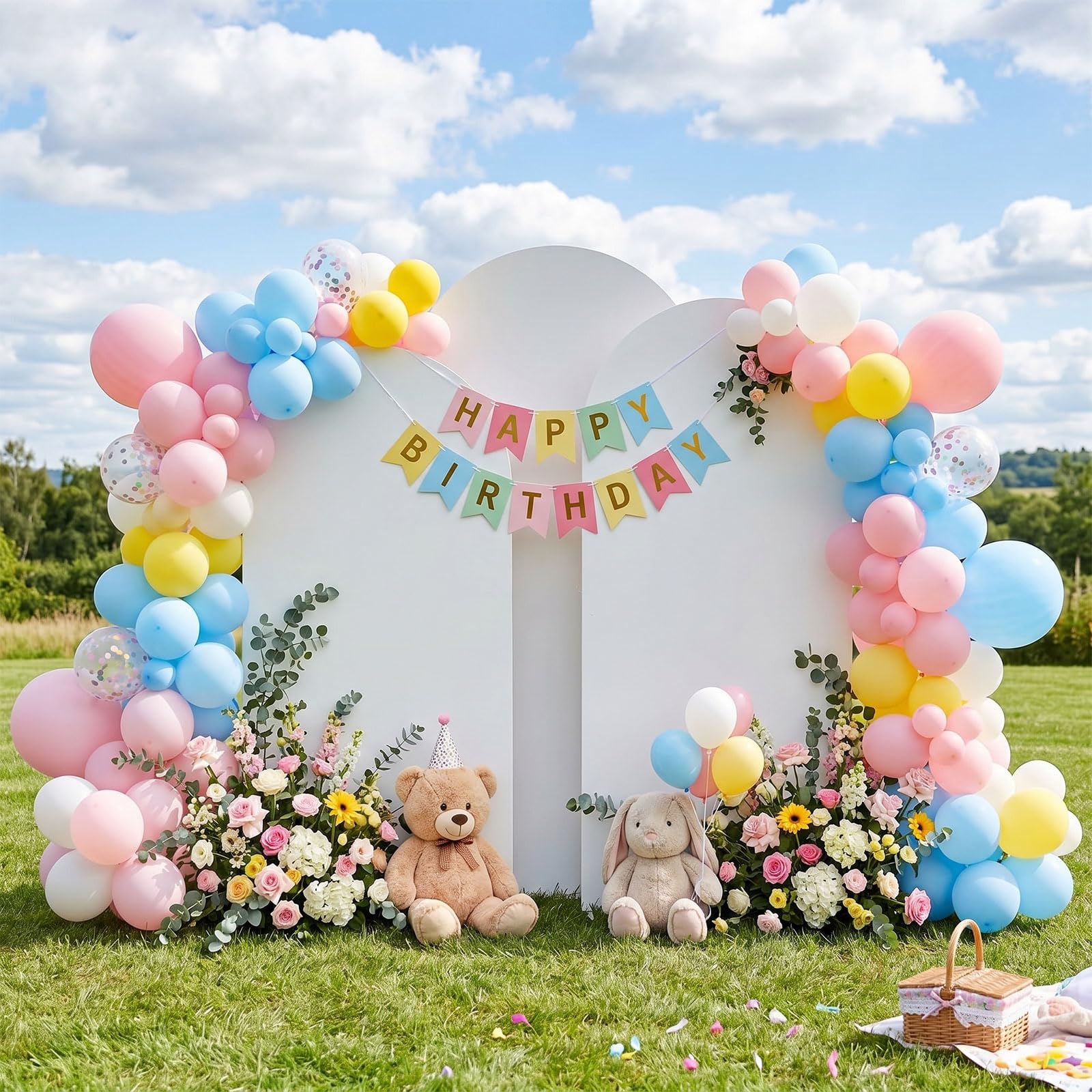 3 sztuki pokrowców na łuk weselny, łuk balonowy, biały łuk na wesele, ceremonie, urodziny, imprezę, baby shower, bankiet, dekoracja