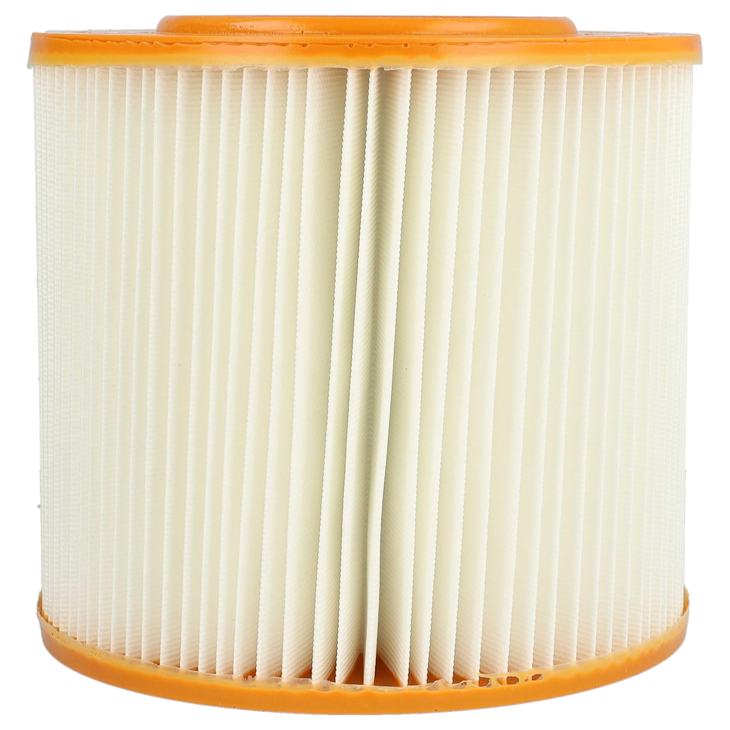 vhbw 2x Faltenfilter kompatibel mit Allaway A40, A50, A Serie (nach BJ 1991), A30, AW1700, A60 Staubsauger - Patronenfilter Orange Weiß