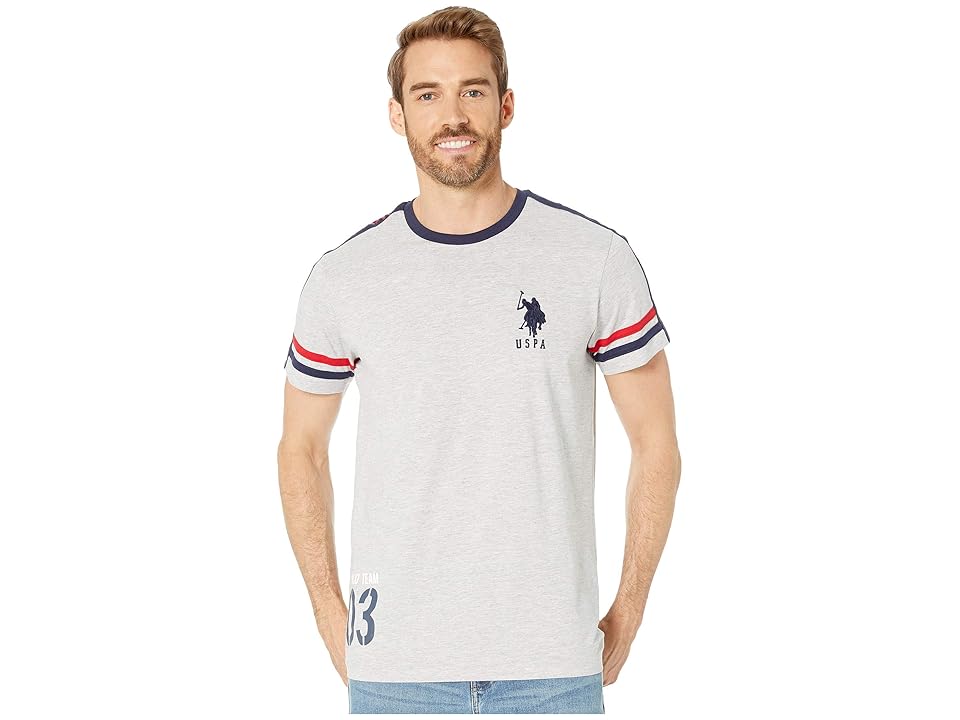 

U.S. POLO ASSN. USPA Right Shoulder (Light Heather Gray) Men's Clothing