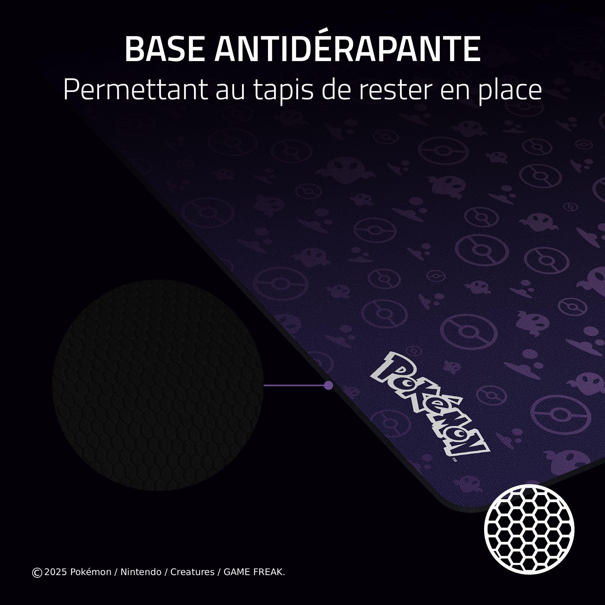 Razer Gigantus V2 XXL Pokémon Gengar - Tapis de Souris Gaming Souple pour Plus de Vitesse et de contrôle - Surface texturée Micro-tissée - Mousse Caoutchouc - 940 x 410 x 3 mm | Pokémon Gengar