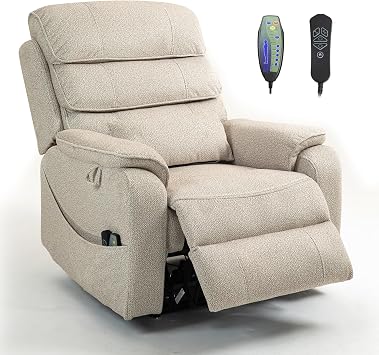 Power Lift Recliner Chair for Elderly, Beige