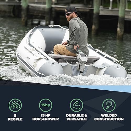 Vista 13 de Newport - Lancha deportiva inflable, con clasificación de la USCG, 10 caballos de fuerza, para 3 personas, modelo Dana, 8 pies 10 pulgadas