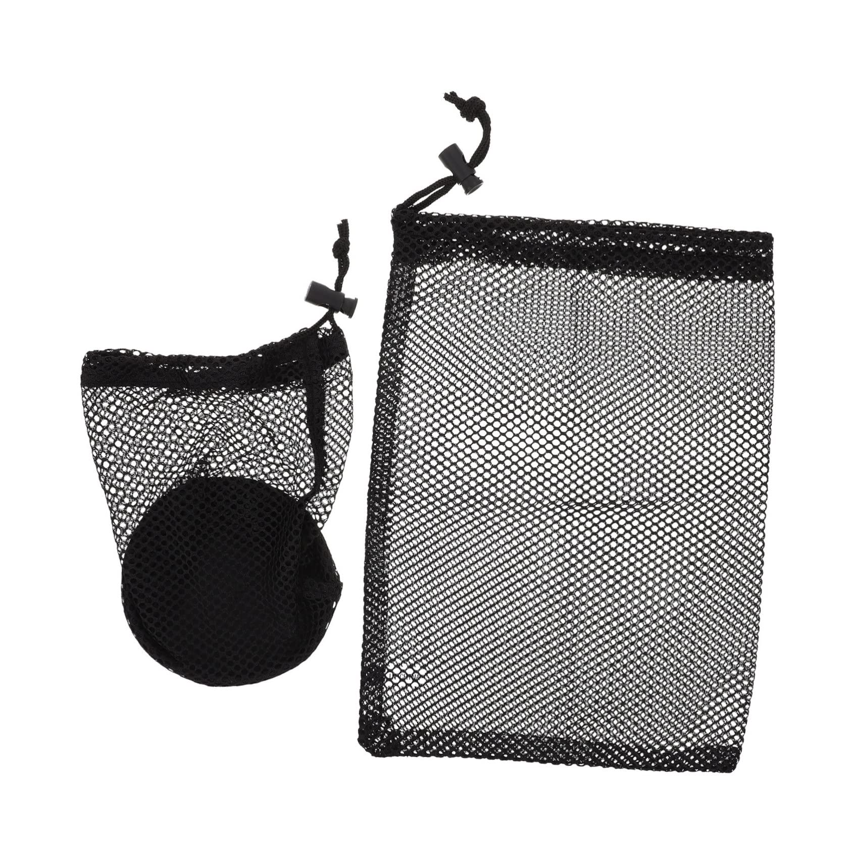 Toddmomy Golf Net Bag 2pcs Mesh Pouch Ball Bags Baseball Storage Multi-function Ball Organizer