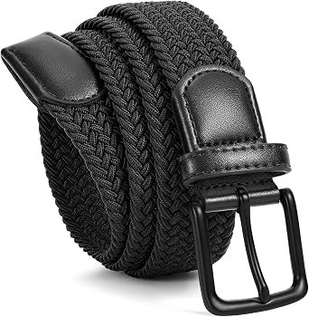 BELTROAD Elastic Braided Belt Men - Multicolored Woven Belt for Golf Casual | Braided Stretch Belts for Men, Casual Belt Men for Pants, Jeans & Shorts, Mens Belts Stretchable for Golf & Daily Wear