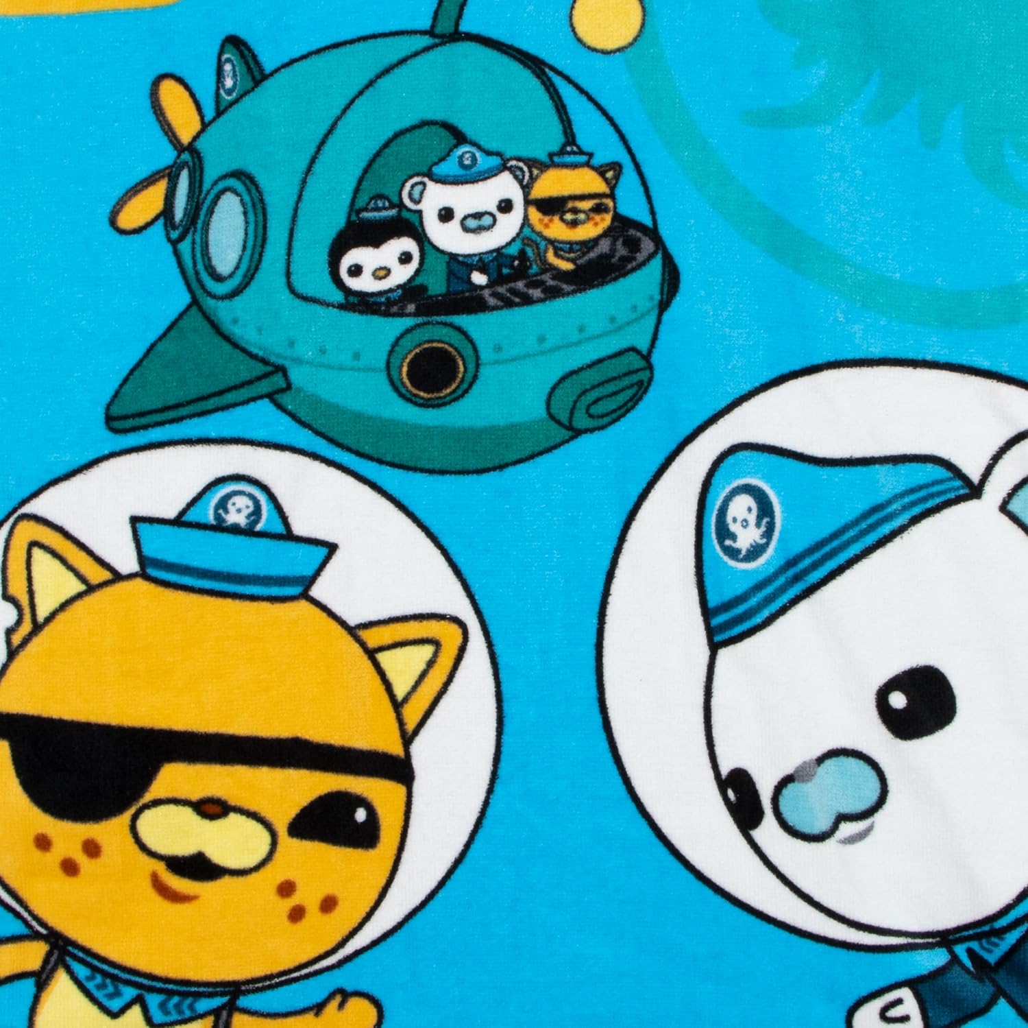 OCTONAUTS Towel Poncho | Kids Hooded Towel | Cotton Poncho Towels | One Size Blue