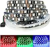 5M RGB LED Strip Light 12V Black PCB Board 5050 IP20 300 LEDs for Bedroom, Kitchen Decoration [Energy Class F]