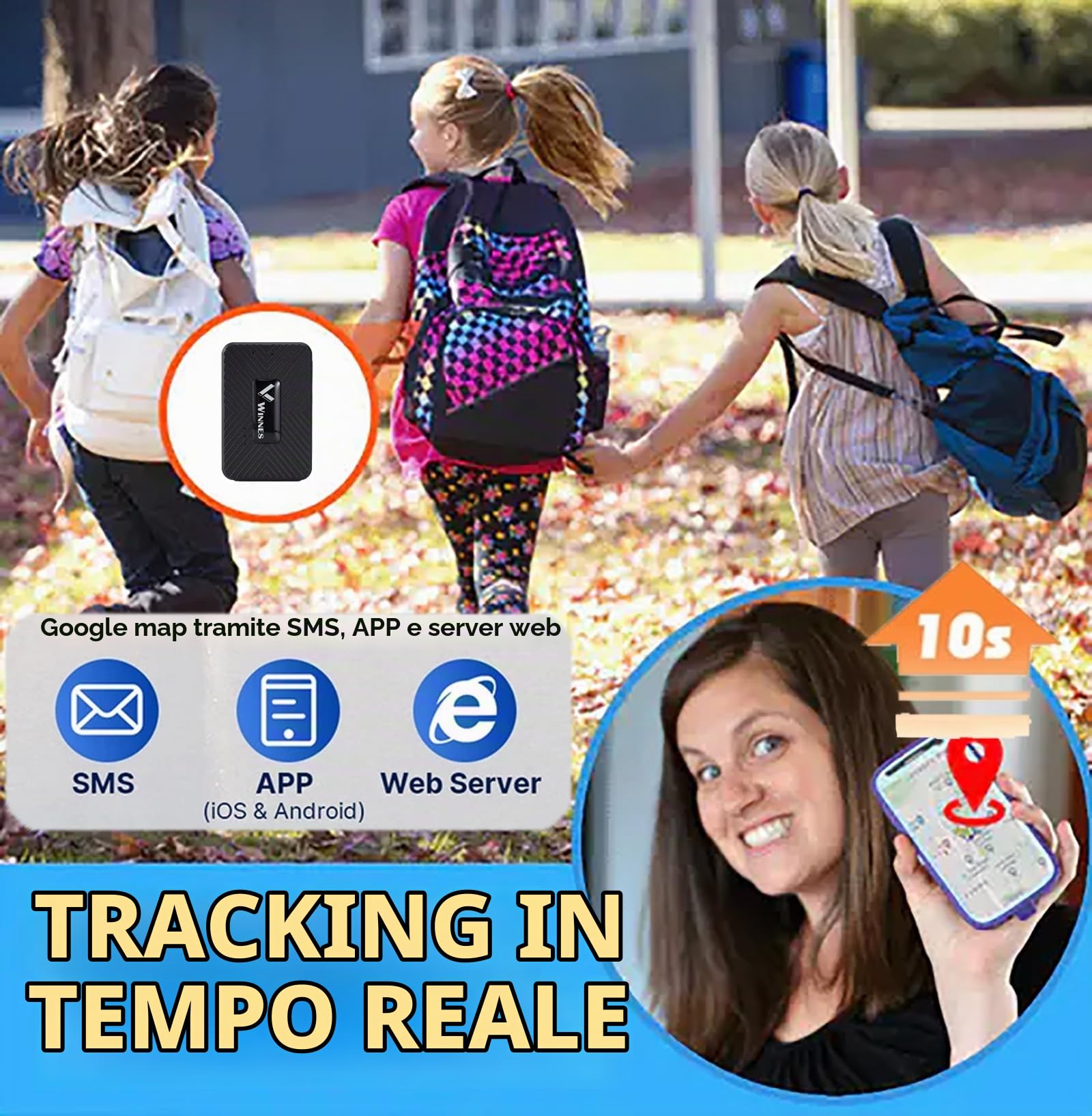 4G Micro Localizzatore con Microfono 4G GPS Tracker per Auto Portatile Localizzatore con Magnetico IP68 Tracking Satellitare Tracciatore di Posizione in Tempo Reale GPS Tracker per Bambini Auto Anzian