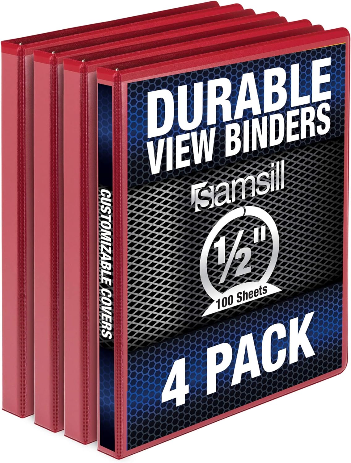 Samsill Durable 3 Ring Binder Made in the USA, 0.5Inch