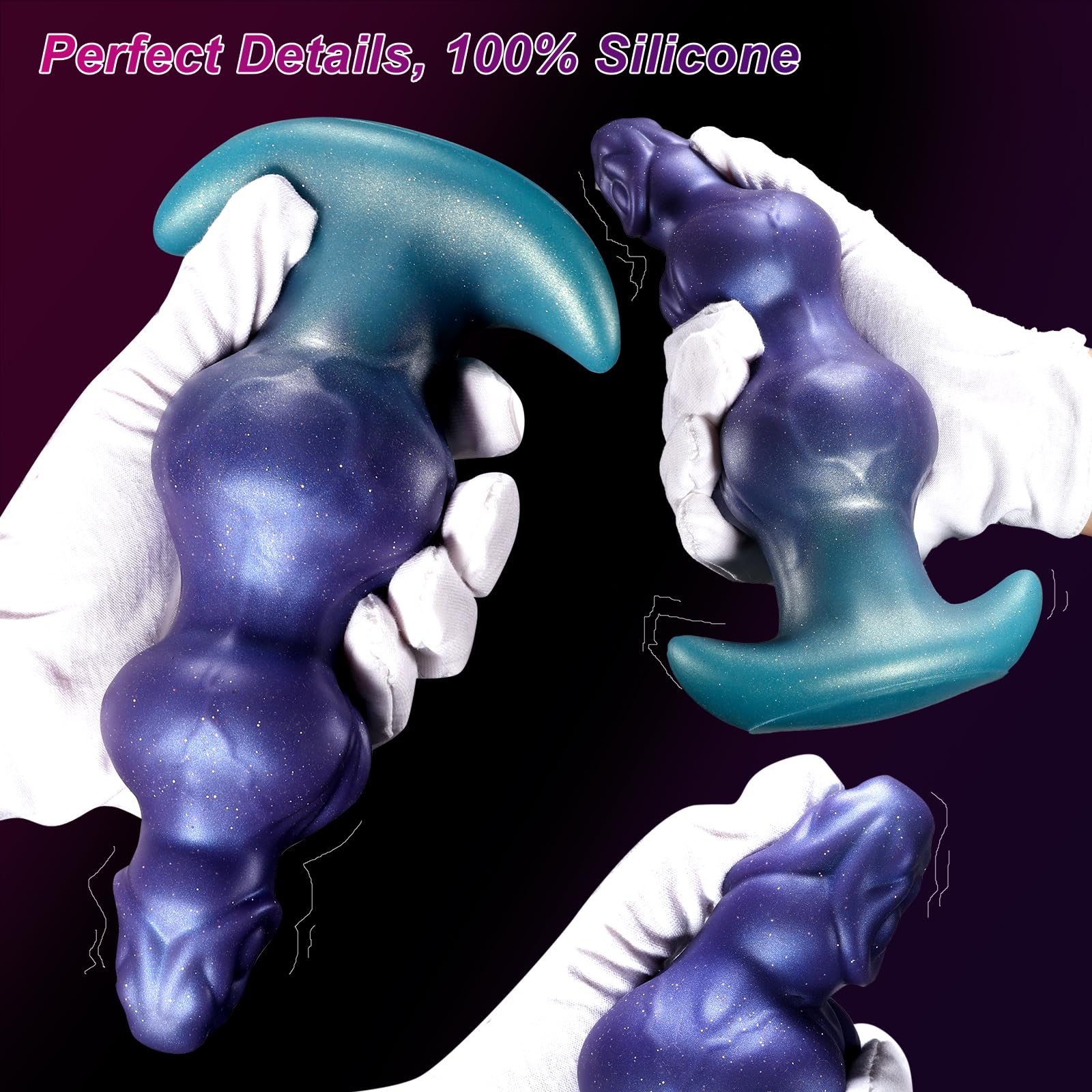 7" Thick Monster Dildo Horse Knot Dildo, Fantasy Dragon Knotted Dildos Big Dog Anal Dildos with 2 Knots, Massive Wolf Cocks Animal Toy for Butt Plug, Adult Sex Toys for Women Men Gay: 7 inches