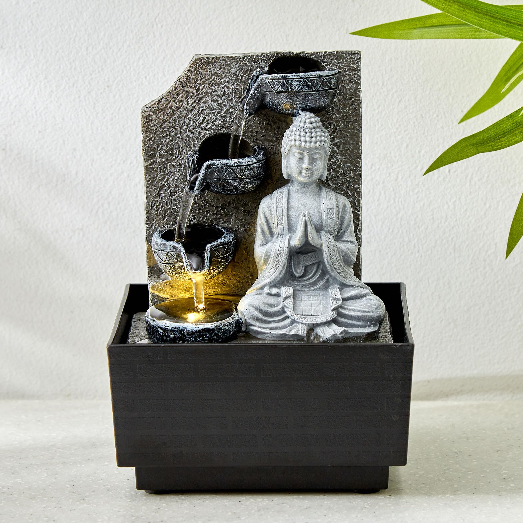 Home Centre Alpine Carnival Polyresin Buddha Water Fountain - 12.7x12.3x18.2cm (B0DC671YSD) Amazon Price History, Amazon Price Tracker