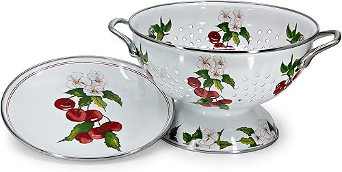 Miniatura 8 de Golden Rabbit Esmalte - Patrón de rábano - Juego de regalo de 2 piezas de colador