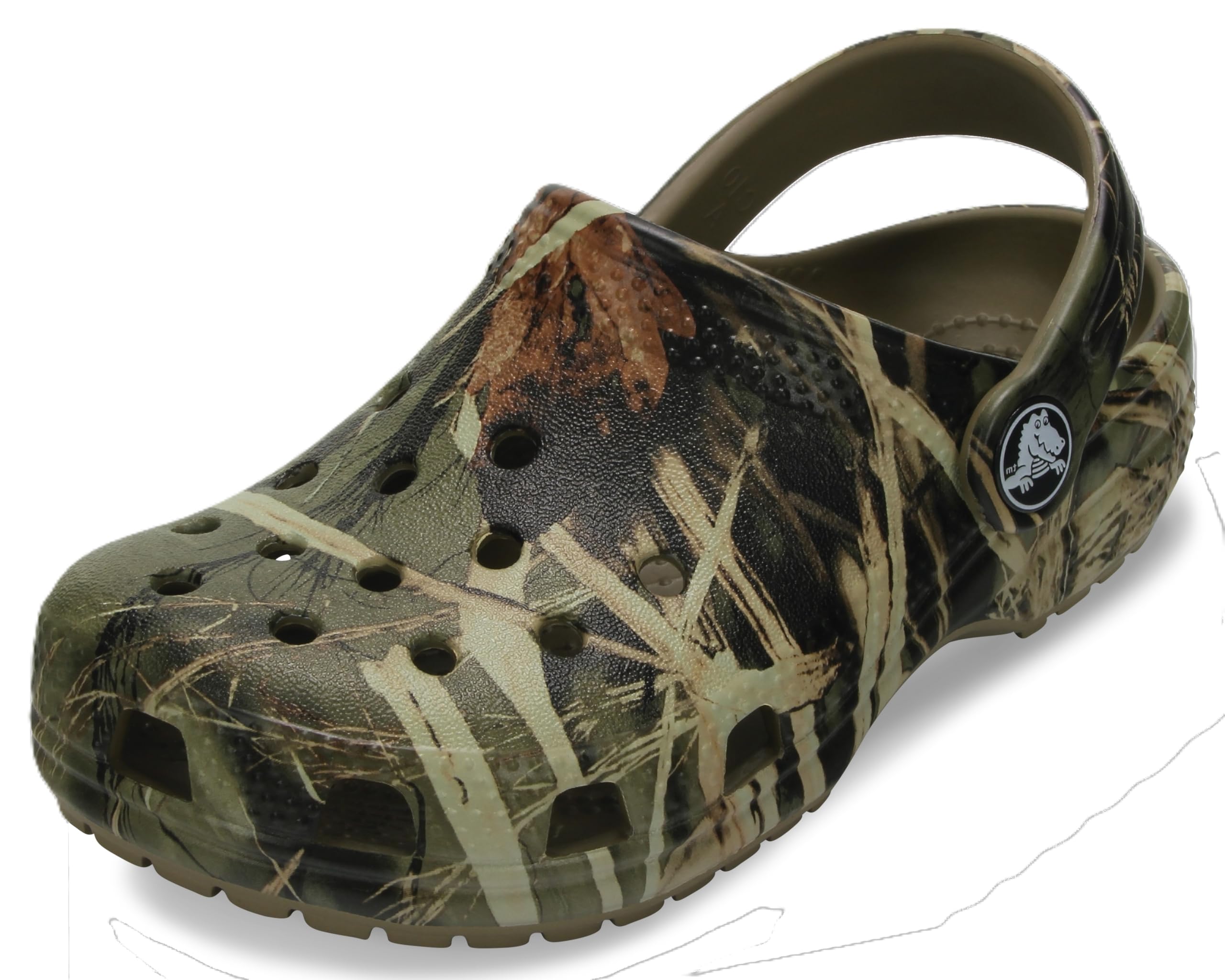 Crocs Kids' Classic Realtree Clog | Camo Shoes, Khaki, 3 Little Kid