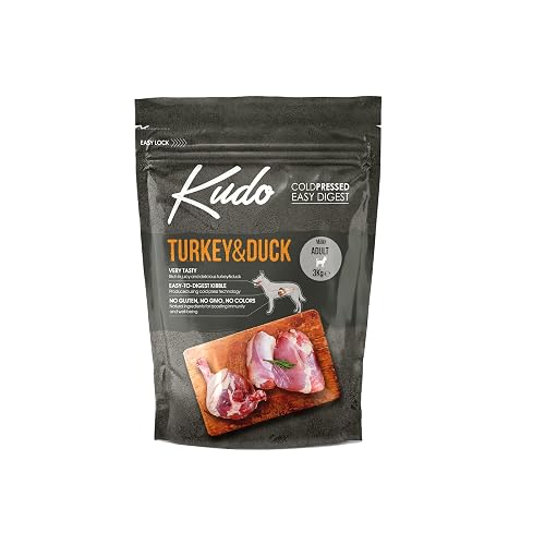 Kudo Pienso Seco Prensado en Frío para Perros Adultos de Tamaño Pequeño. Receta Natural Adulto Mini Pavo…